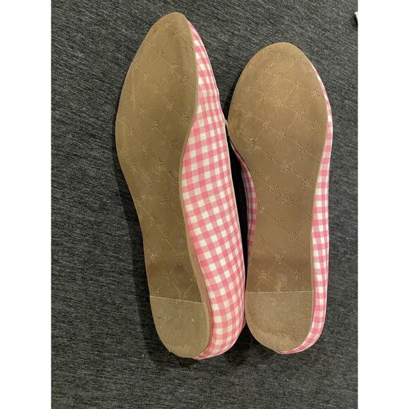 Jack Rogers Flats Reece Gingham Pink Women’s 11 Shoes Slip On Loafer Ballet $148 - Picture 2 of 7